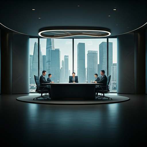 Business meeting in China